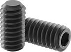 Image of Product. Front orientation. Set Screws. Steel Flat-Tip Set Screws.