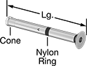 Image of Product. Front orientation. Contains Annotated. Anchors. Bolt-Style Sleeve Anchors for Block and Brick, Anchors with Flat Head.