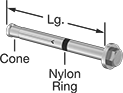 Image of Product. Front orientation. Contains Annotated. Anchors. Bolt-Style Sleeve Anchors for Block and Brick, Anchors with Hex Head.