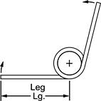 Image of Specification. 120° Deflection Angle. Front orientation. Contains Annotated. 120° Deflection.