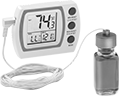 Image of Product. Front orientation. Thermometers. Remote-Reading Magnetic-Back Thermometers with Calibration Certificate, ±0.9° F Accuracy.