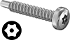 Tamper-Resistant Torx Stainless Steel Rounded Head Drilling Screws