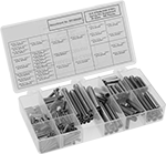 Image of Product. Front orientation. Spring Pins. Slotted Spring Pin Assortments.