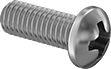 Image of Product. Front orientation. Rounded Head Screws. JIS Steel Pan Head Screws.