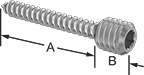 Image of Product. Front orientation. Contains Annotated. Studs. Hex-Drive Thread-Mount Studs for Wood.