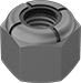Image of Product. Front orientation. Locknuts. Mil. Spec. Nylon-Insert Locknuts.