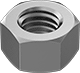 Image of Product. Front orientation. Hex Nuts. Standard Profile.