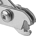 Image of ProductInUse. For J Clinch Clips, Shown in Use. Front orientation. Clinch Clip Pliers. For J Clinch Clips.