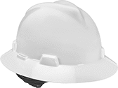 Image of Product. Front orientation. Hard Hats. Sustainable Hard Hats, Full Brim—Class E.