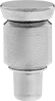 Image of Product. Front orientation. Spring Plungers. Retractable Spring Plungers for Panels, Press Fit.