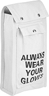 Image of Product. Glove Bag with Pocket. Front orientation. Glove Storage Bags. Storage Bags for Electrical-Protection Gloves, Glove Bags with Pocket.