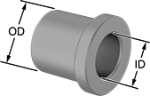 Image of Product. Front orientation. Contains Annotated. Drill Bushings. Metric Press-Fit Drill Bushings with Head.