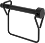 Image of Product. Square-Retainer with Loop Closure. Front orientation. Clevis Pins. Clevis Pins with Wire Retainer, Black, Square-Retainer with Loop Closure.