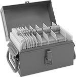 Image of Product. Shims with Metal Case. Front orientation. Shims. Slot, Precision Adjust, Sold as Assortments, Shims with Metal Case.