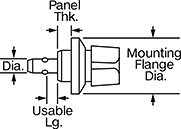 Image of Attribute. Front orientation. Contains Annotated. Quick-Release Pins for Blind Holes, Twist Knob.