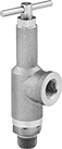 Image of Product. Valve. Front orientation. Pressure-Relief Valves. Adjustable Pressure-Relief Valves for Water.