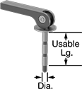 Image of Attribute. Front orientation. Contains Annotated. Quick-Release Pins. Expanding-Diameter Quick-Release Pins.