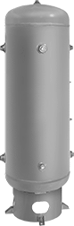 Image of Product. Vertical. Front orientation. Compressed Air Storage Tanks. High-Pressure ASME-Code Compressed Air Storage Tanks, Vertical Mount.
