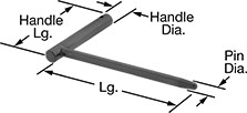 Image of Product. Front orientation. Contains Annotated. Alignment Pins. Precision Alignment Pins, L-Shaped-Style Alignment Pins.