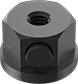 Image of Product. Front orientation. Push-Button Nuts. Flanged-Hex Easy-Adjust Push-Button Nuts.