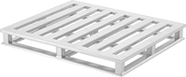 Image of Product. Front orientation. Pallets. Aluminum Pallets, Vented Surface.