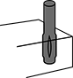 Image of ProductInUse. Front orientation. Dowel Pins. Partially Grooved Dowel Pins, Half Grooved.