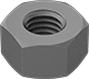 Image of Product. Front orientation. Hex Nuts. Heavy-Profile Hex Nuts for Structural Applications.
