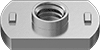 Stainless Steel Low-Profile Narrow-Base Weld Nuts with Projections