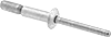 Aluminum Wide-Thickness-Range Domed Head High-Strength Blind Rivets