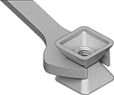 Image of ProductInUse. Front orientation. Tamper-Resistant Nuts. Sloped Surface.