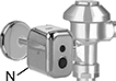 Image of System. Touch-Free ZEMS-IS Models. Front orientation. Contains Annotated. Flush Valve Replacement Parts. Zurn Flush Valve Replacement Parts, Cover and Body Components.