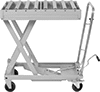 Roller-Top Foot-Operated Mobile Lift Tables
