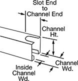 Image of Attribute. Front orientation. Contains Annotated. Electrical Enclosure Mounting Channels.