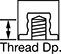 Image of Attribute. Front orientation. Contains Annotated. Reinforced Threaded-Hole Bumpers, Style 1.