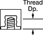 Image of Attribute. Front orientation. Contains Annotated. Load-Rated Reinforced Threaded-Hole Bumpers, Style 1.