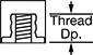 Image of Attribute. Front orientation. Contains Annotated. Load-Rated Reinforced Threaded-Hole Bumpers, Style 3.