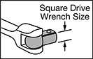 Image of Attribute. Front orientation. Contains Annotated, Border. Tap Holders for Ratchet Wrenches.