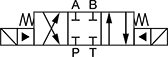 Image of Specification. Front orientation. Contains Annotated. Directional Control Valves. Solenoid-Operated Block-Mount Hydraulic Directional Control Valves , 4 Way, 3 Flow Positions, Style 4.