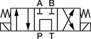 Image of Specification. Front orientation. Contains Annotated. Directional Control Valves. Screw-In Hydraulic Directional-Control Valves, 4 Way, 3 Flow Positions, Style 5.