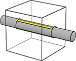 Image of ProductInUse. Front orientation. Dowel Pins. Partially Grooved Dowel Pins, Center Grooved.