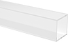 Clear Scratch- and UV-Resistant Acrylic Rectangular Tubes
