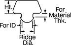 Image of Attribute. Side1 orientation. Contains Annotated. Extra-Grip Push-In Bumpers, Style 3.