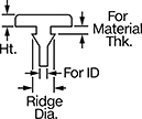 Image of Attribute. Front orientation. Extra-Grip Push-In Bumpers, Style 4.