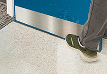 Image of ProductInUse. Front orientation. Door Kick Plates.