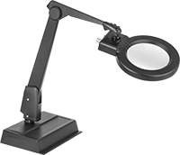 2.25X Fluorescent Table Magnifying Lamp AC Receptacle 5 Inch Glass Lens
