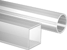 Plastic Pipe Rigid Tube Clear 0.78(20mm) ID 0.83(21mm) OD 6 (150mm)